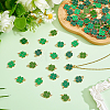 120Pcs 4Colors Alloy Enamel Pendants ENAM-ME0001-68-4