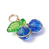 Cherry Glass Pendants PALLOY-JF03470-4