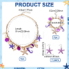 1Pc Alloy & Resin & Plastic Imitation Pearl Charm Bracelets SJEW-PH0001-34-2