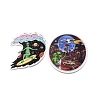 50Pcs Cartoon Alien Paper Sticker Label Set DIY-G066-04-2