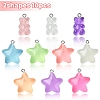 10Pcs 10 Styles Luminous Transparent Resin Pendants RESI-YW0001-80-2