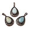 Natural Flower Amazonite Pendants G-A297-05R-11-1