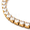 Clear Cubic Zirconia Tennis Bracelet BJEW-E009-25A-G-5