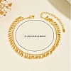 Summer Beach Brass Teardrop Tassel Anklets for Women IU8608-2