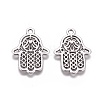 Tibetan Style Filigree Alloy Pendants TIBEP-5262-AS-FF-2