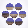 Resin & Walnut Wood Pendants X-RESI-S358-02D-10-1