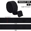 5 Yards Flat Polyester Elastic Wide Band OCOR-WH0090-052A-2
