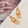 Ethnic Style Alloy Long Tassel Chandelier Earrings for Women JY2387-1