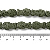 Fish Dyed Natural Lava Rock Beads Strands G-O126-01A-03-4