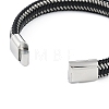 Braided Microfiber Leather Cord Bracelets BJEW-P328-05P-3