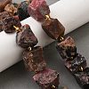 Raw Rough Natural Rhodonite Beads Strands G-Z087-B13-1