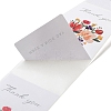 50Pcs Rectangle with Flower Thank You Paper Self-Adhesive Stickers AJEW-S084-01B-3