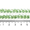 Electroplate Transparent Glass Beads Strands EGLA-A035-T6mm-A09-4