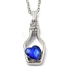 Alloy Resin Pendant Necklaces NJEW-B0003-08P-1