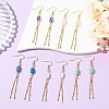 304 Stainless Steel Dangle Tassel Earring for Women EJEW-JE07184-1