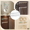 4 Sets Plastic Necklace and Bracelet Wall Mount Storage Hook AJEW-PH0008-97-5