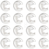 20Pcs 925 Sterling Silver Crimp Bead Cover STER-BBC0009-49-1