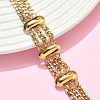 304 Stainless Steel Multi-strand Curb Chain Bracelets BJEW-F533-02E-G-3