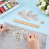 1Pair Flower Beading Cloth Embroidery Ornaments Accessories DIY-FG0010-47A-3
