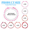 7Pcs 7 Colors Bohemian Cotton Cord Braided Bracelets BJEW-TA0001-29-4