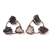 Natural Amethyst & Citrine Triangle Cabochons G-H332-04R-1