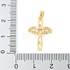 Brass Micro Pave Cubic Zirconia Pendants KK-U056-30G-3