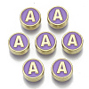 Alloy Enamel Beads X-ENAM-S122-028A-NR-1