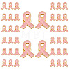 40Pcs Breast Cancer Awareness Pink Ribbon Enamel Pin JEWB-ME0001-22-1