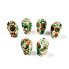 Spray Painted Resin Beads Strands RESI-N041-01C-1