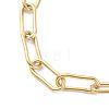 Vacuum Plating 304 Stainless Steel Paperclip Chain Necklaces STAS-A051-07G-4