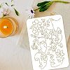 Large Plastic Reusable Drawing Painting Stencils Templates DIY-WH0202-450-3