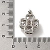 Rack Plating Brass Micro Pave Cubic Zirconia Pendant KK-H485-40P-03-3