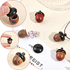 4Pcs 4 Styles Wooden Acorn Box Jewelry Pendants WOOD-CA0001-65-4