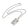 Non-Tarnish 304 Stainless Steel Pendant Necklaces NJEW-L118-02P-02-2