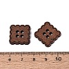 4-Hole Square Wood Buttons BUTT-Q046-10B-3