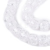 Crackle Transparent Glass Beads Strands GLAA-N069-03A-10-3