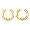 Frosted 304 Stainless Steel Huggie Hoop Earrings for Women EJEW-C096-32G-G-2