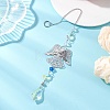 Glass Teardrop Hanging Suncatchers HJEW-JM04755-02-1