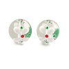 Transparent Glass Enamel Beads GLAA-P078-01A-07-1