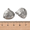 304 Stainless Steel Pendants STAS-A124-18A-P-3