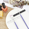 5Pcs 5 Cololrs 5 Grids Plastic Nail Art Brush Pen Holder Stand MRMJ-FG0001-10-5