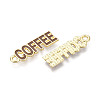 Alloy and Enamel Pendants PALLOY-T093-09D-G-3