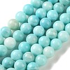 Natural Striped Stone Beads Strands G-B192-B01-10mm-2