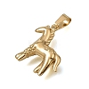 304 Stainless Steel Pendants STAS-G400-01G-04-2