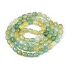 Baking Paint Crackle Glass Beads Strands DGLA-N019-01B-08-3