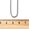 Non-Tarnish 304 Stainless Steel Rolo Chain Necklaces NJEW-L047-02B-P-2