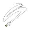 Christmas Snowflake Brass Micro Pave Cubic Zirconia Pendants Necklaces NJEW-L468-01P-B01-4