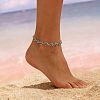 Bohemian Alloy Spiral Link Chain Anklets for Women WG53D8C-04-1