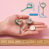 2Pcs 2 Style Alloy Magnetic Locket Pendants PALLOY-TA0002-32M-8