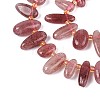 Natural Strawberry Quartz Beads Strands G-Z091-A25-3